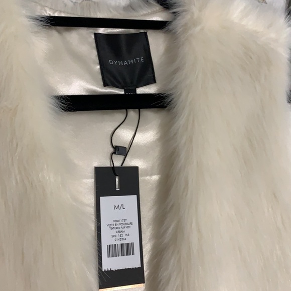 Fur vest from dynamite NEVER WORN size M/L - Picture 5 of 5
